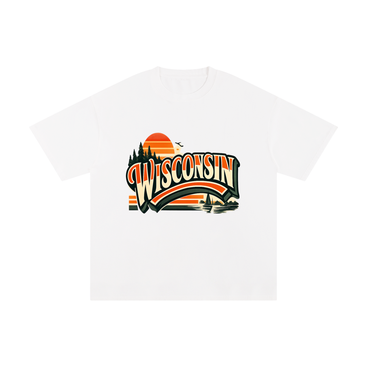 Wisconsin-Pure Cotton T-Shirt
