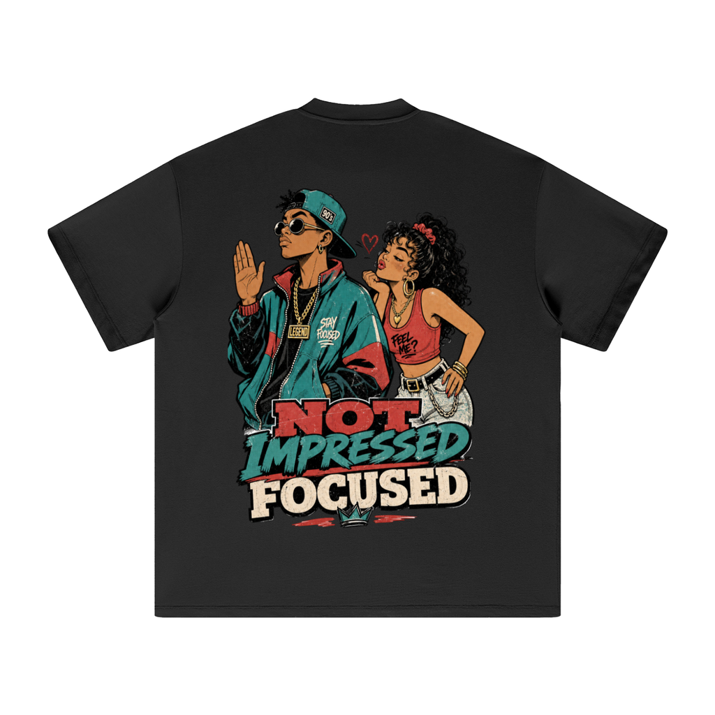 Not impressed focused-Heavyweight Earth Tone T-Shirt