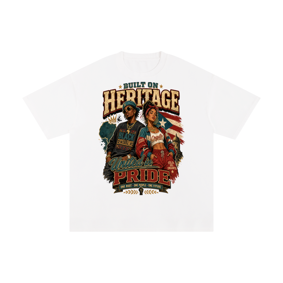 Built on heritage-Pure Cotton T-Shirt