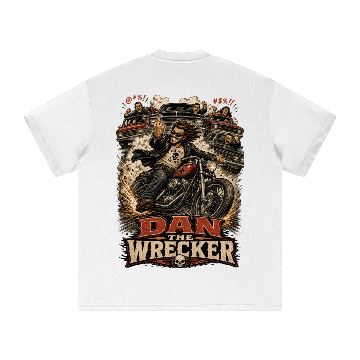 Dan the wrecker-Heavyweight Earth Tone T-Shirt