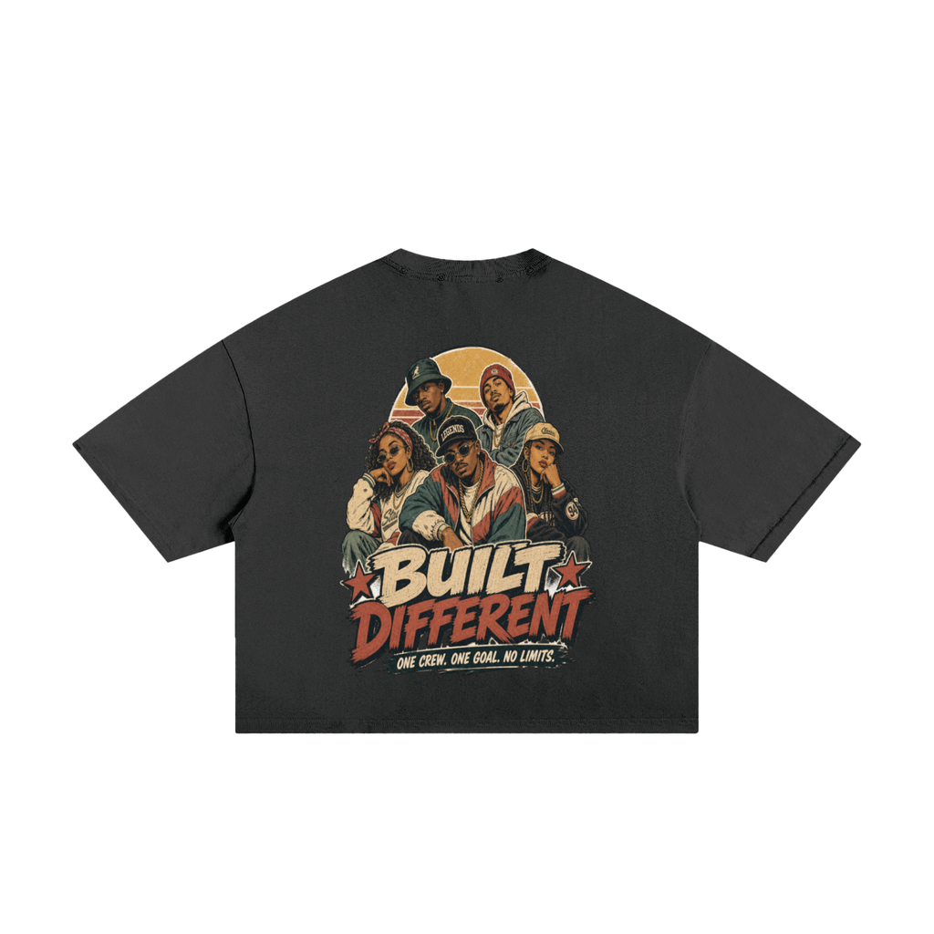 Built different-Classic Frayed Boxy Tee