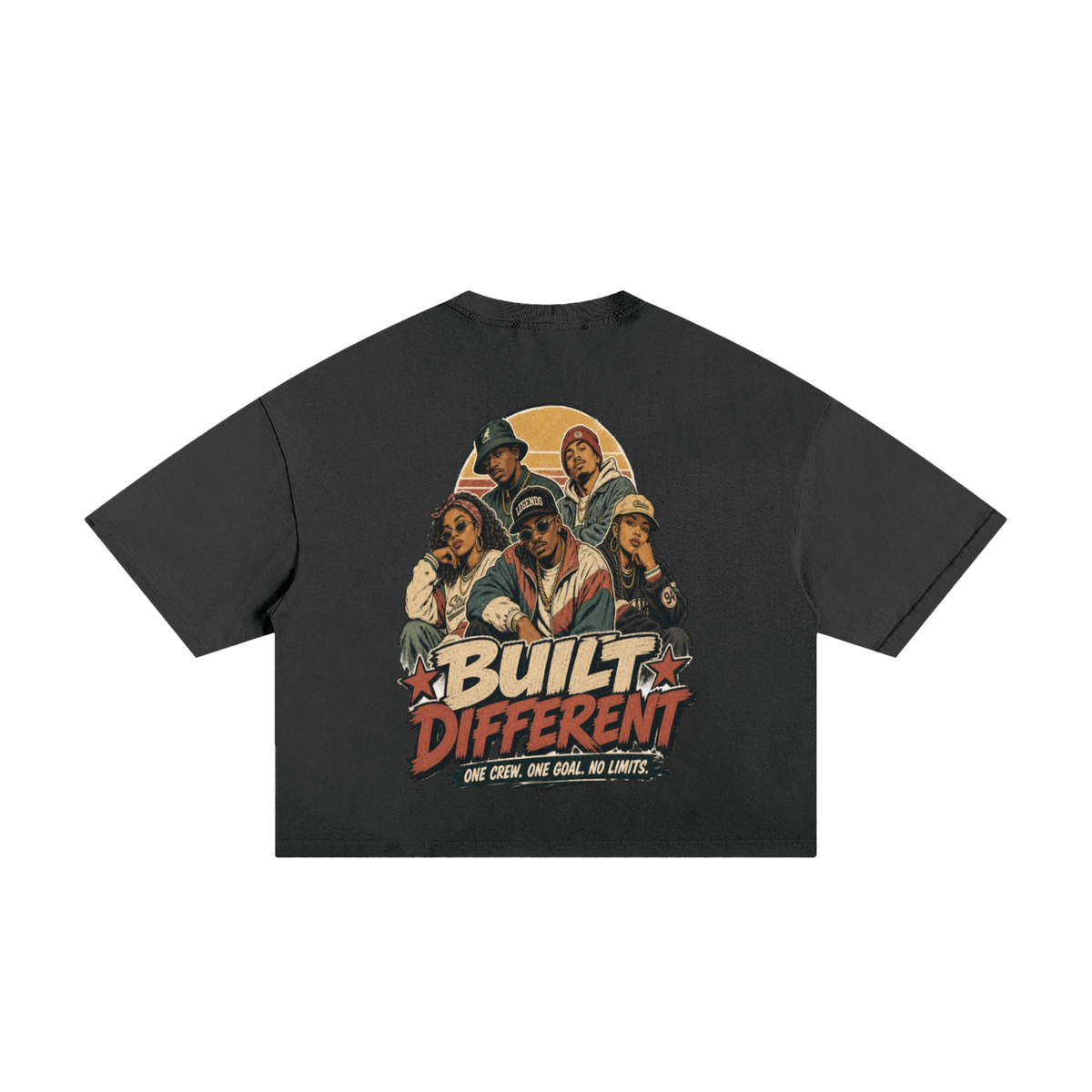 Built different-Classic Frayed Boxy Tee