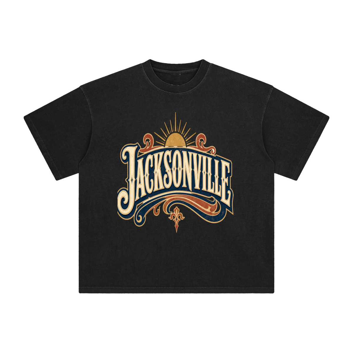 Jacksonville-Enzyme Washed T-Shirt
