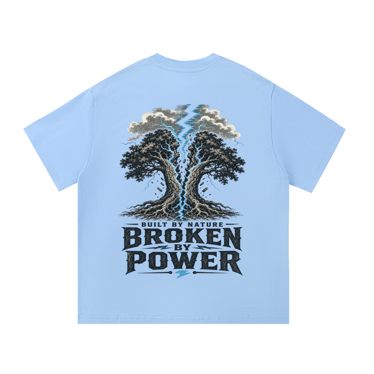 Built by nature broken by power-Essential Cotton T-Shirt