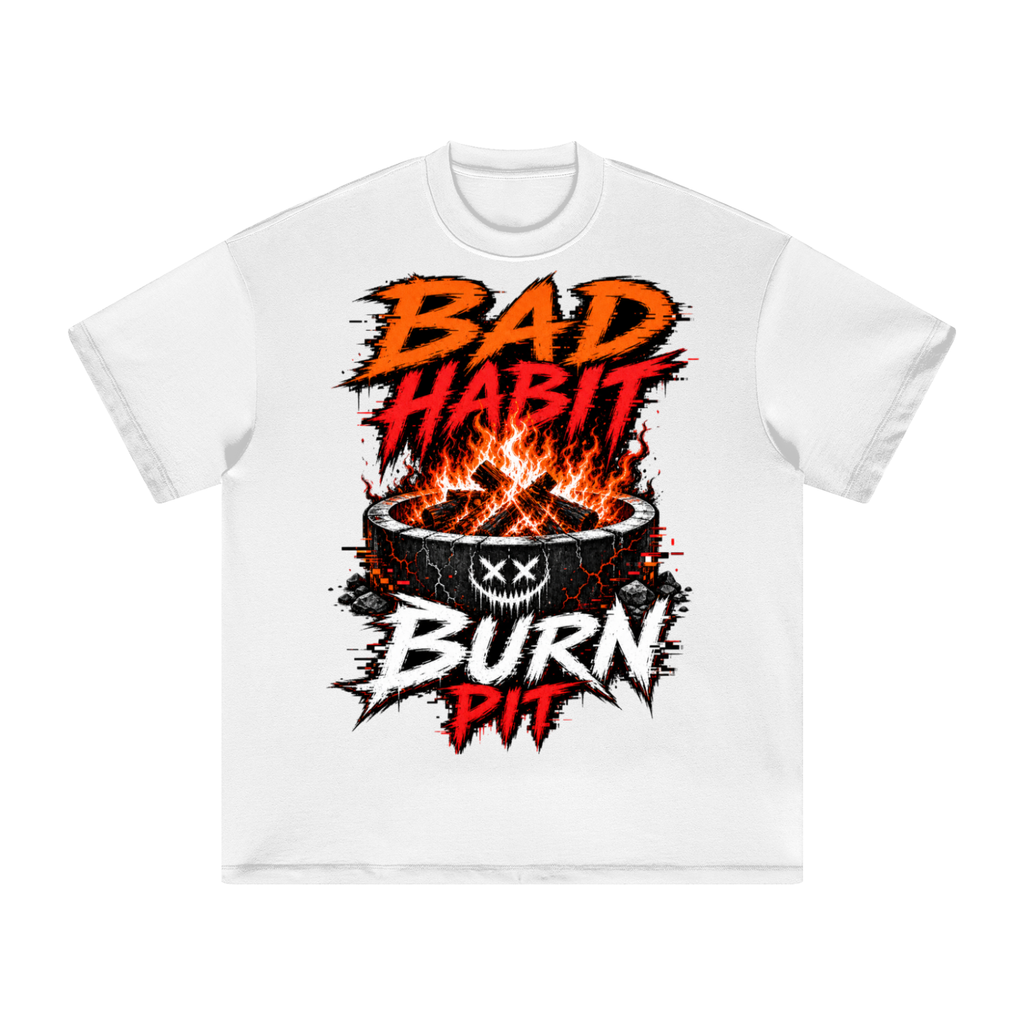Bad habit burn pit-Heavyweight Earth Tone T-Shirt