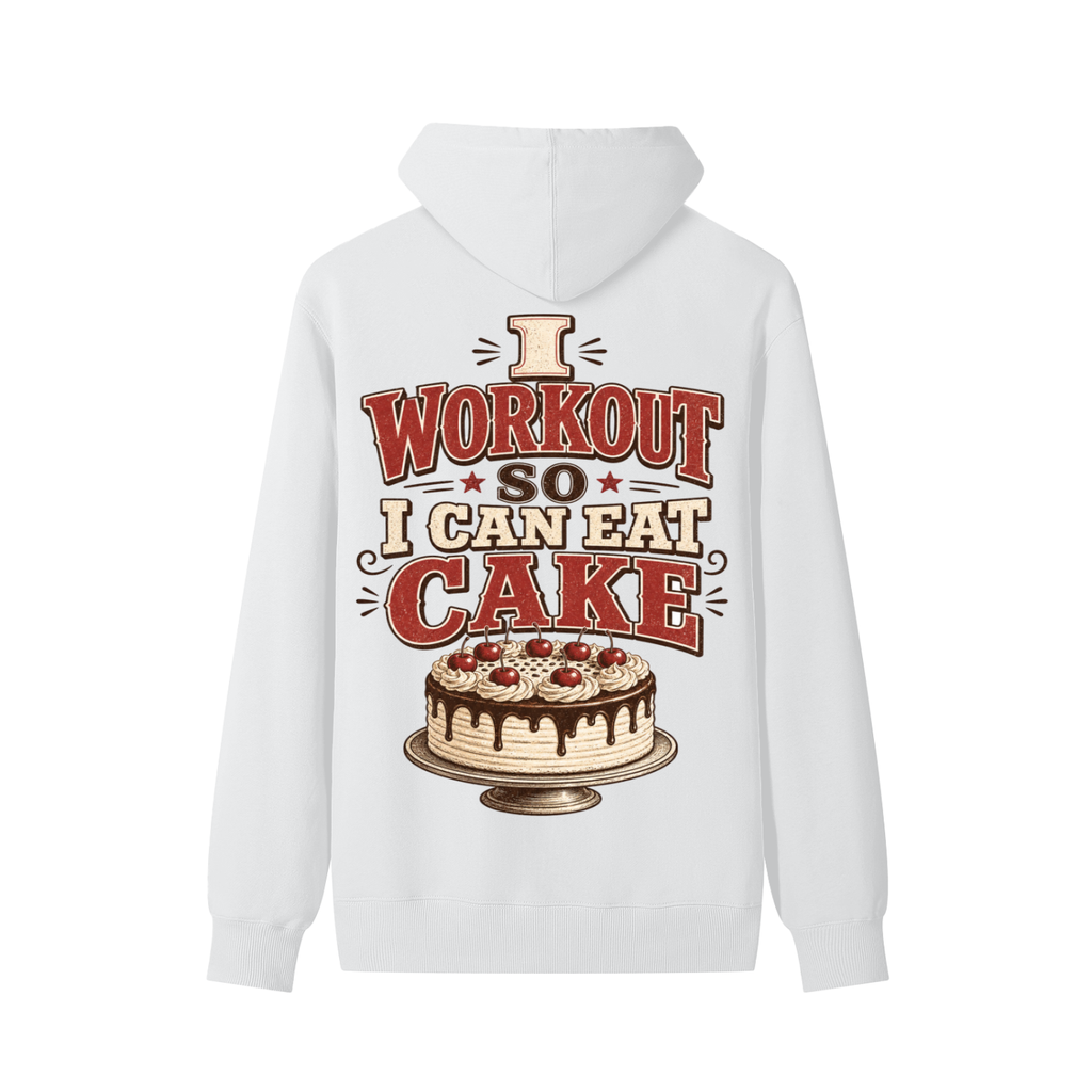 I Workout So I Can Eat Cake Classic Cotton Hoodie