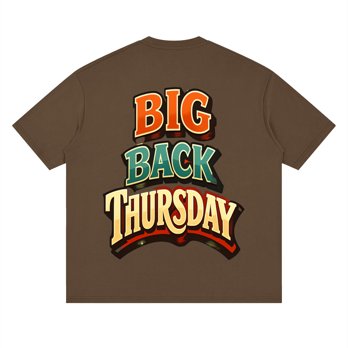 Big back Thursday-Streetwear Loose Drop Shoulder T-Shirt