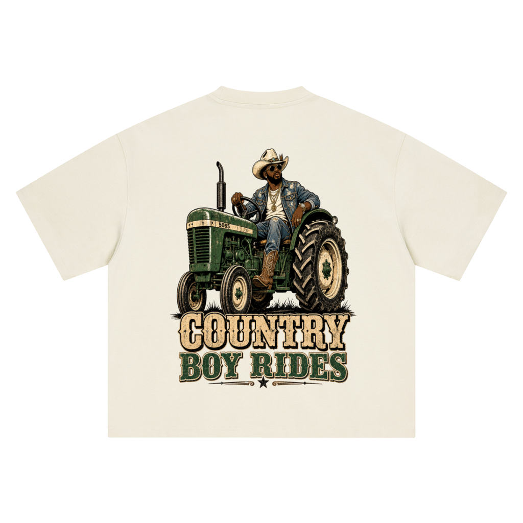Country boy rides-Boxy Oversized T-Shirt