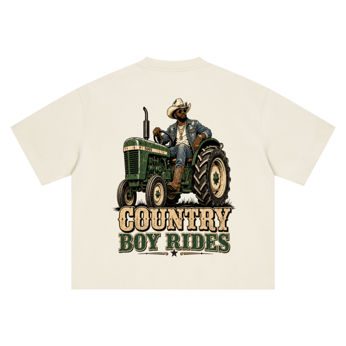 Country boy rides-Boxy Oversized T-Shirt