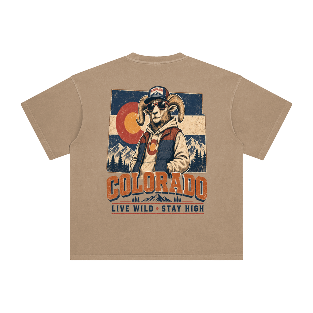 Colorado-Enzyme Washed T-Shirt