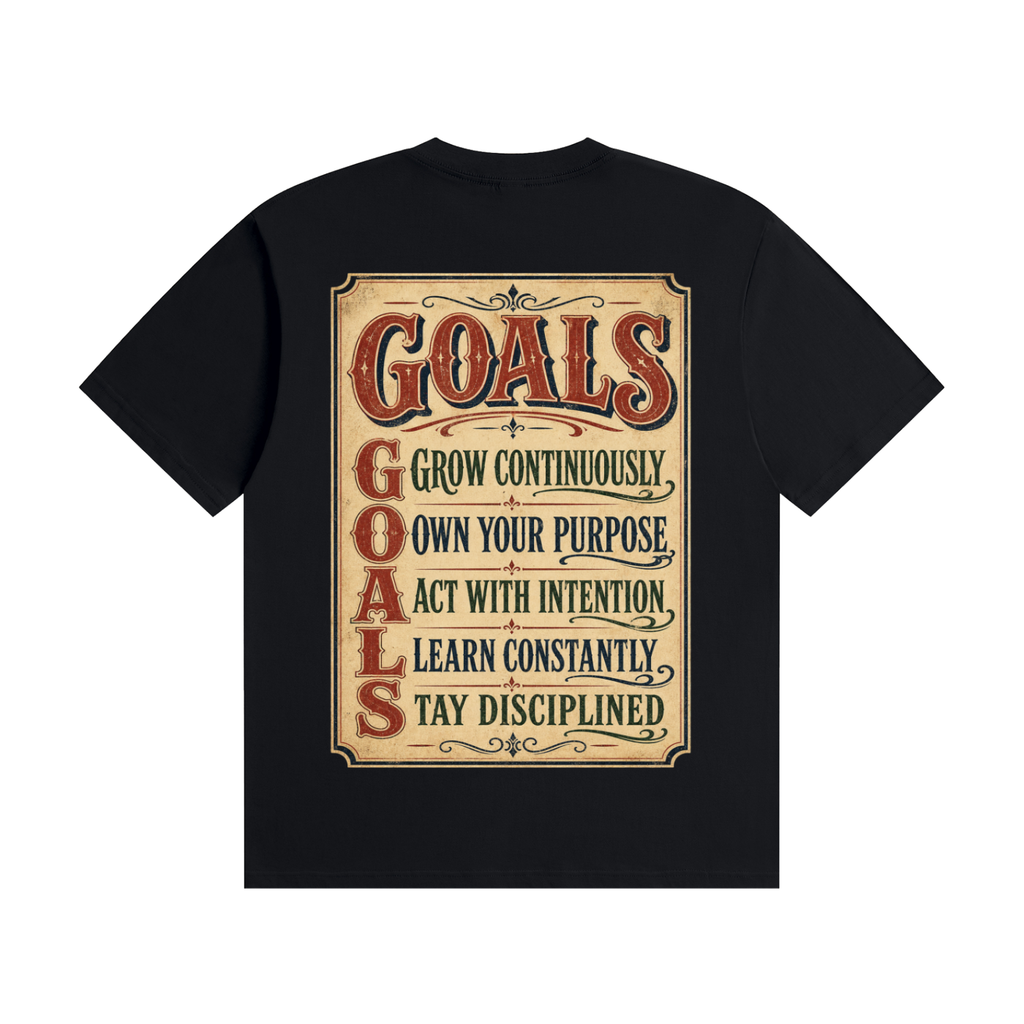 GOALS-Seamless Cotton T-Shirt