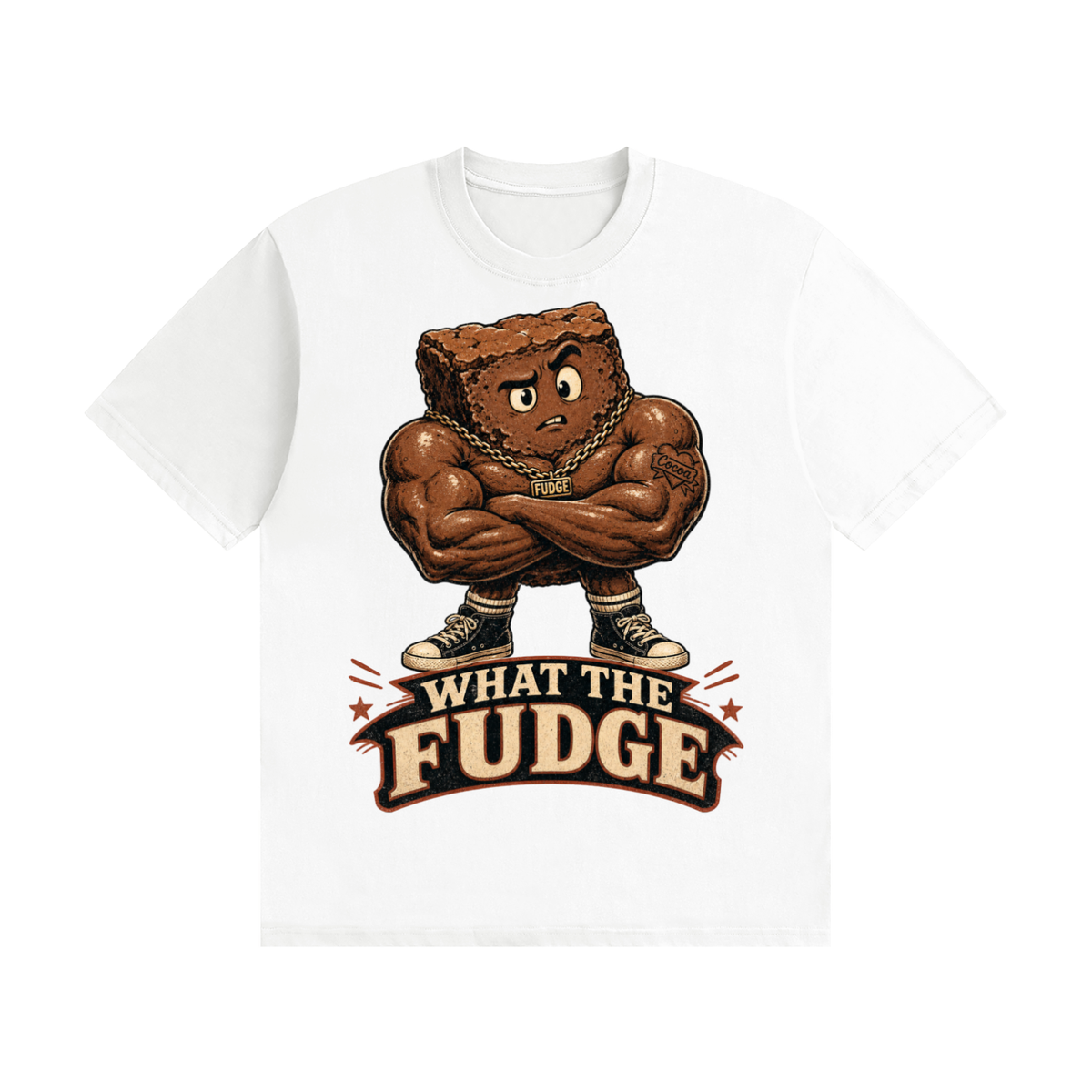 What the fudge-Seamless Cotton T-Shirt