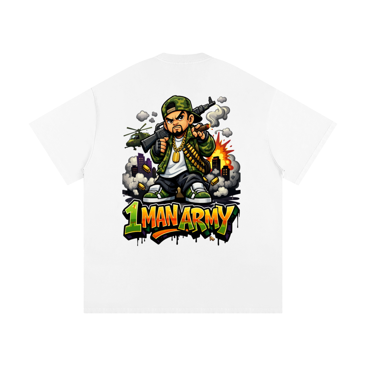 1 man army-Heavyweight Loose Fit T-Shirt