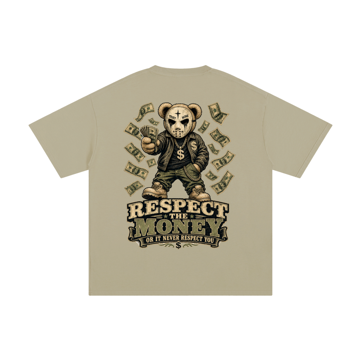 Respect the money-Pure Cotton T-Shirt