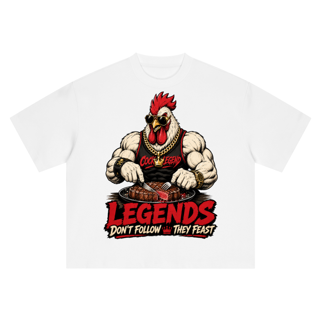 Legends don't follow they feast-Boxy Oversized T-Shirt