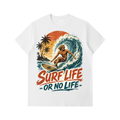 Surf life or no life-Essential Heavyweight Cotton T-Shirt