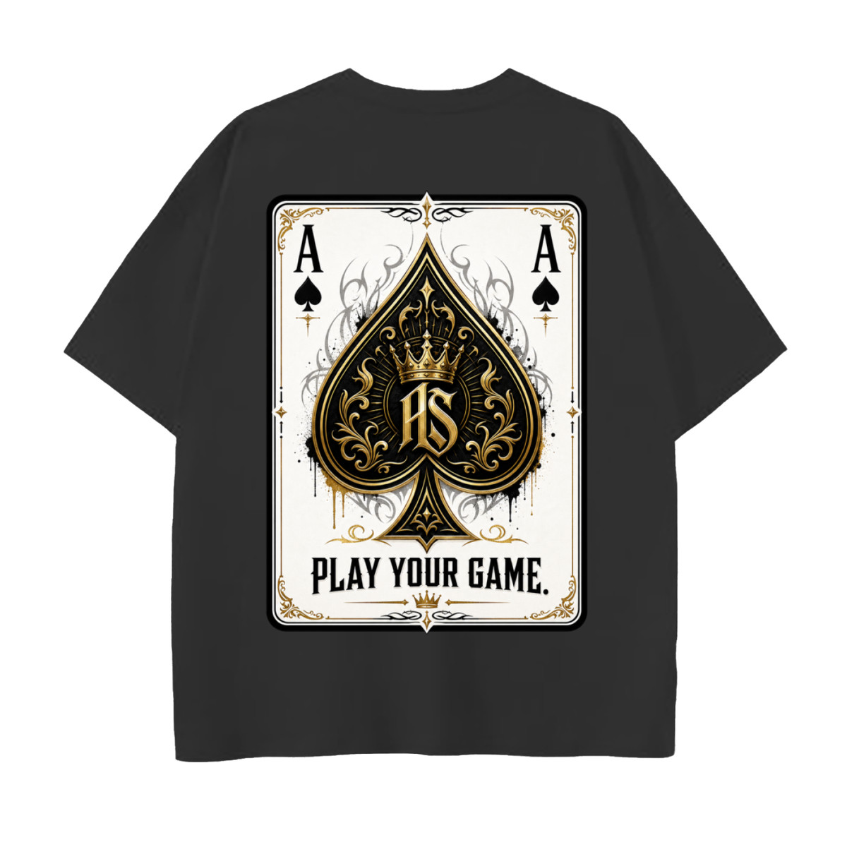 Play your game-Drop Shoulder Cotton T-Shirt