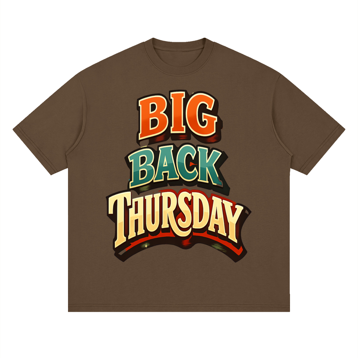 Big back Thursday-Streetwear Loose Drop Shoulder T-Shirt