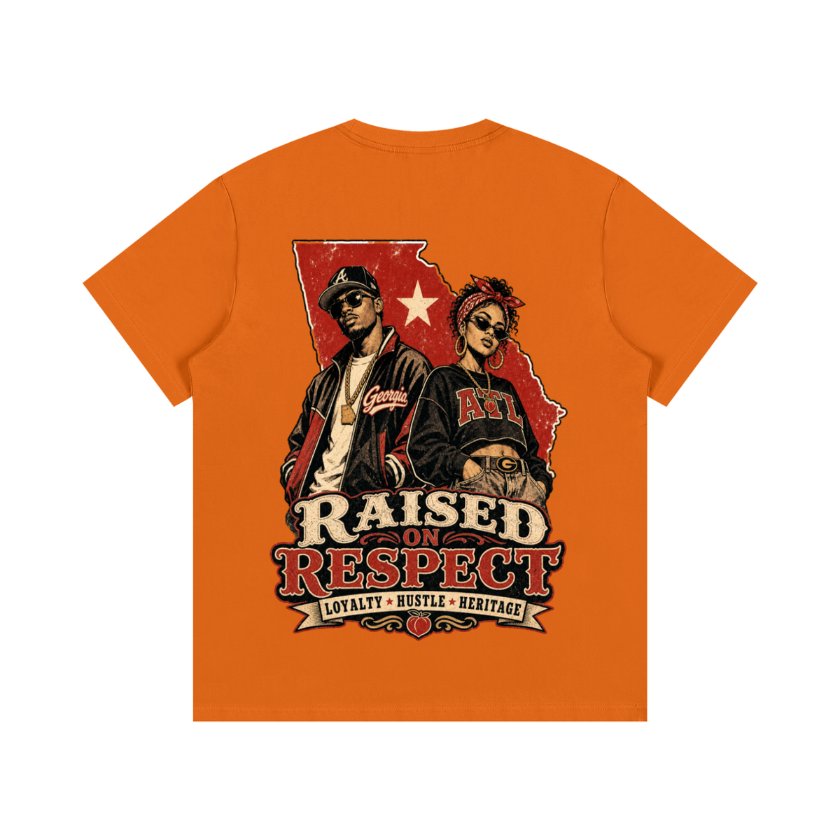 Raised on respect-Essential Cotton T-Shirt