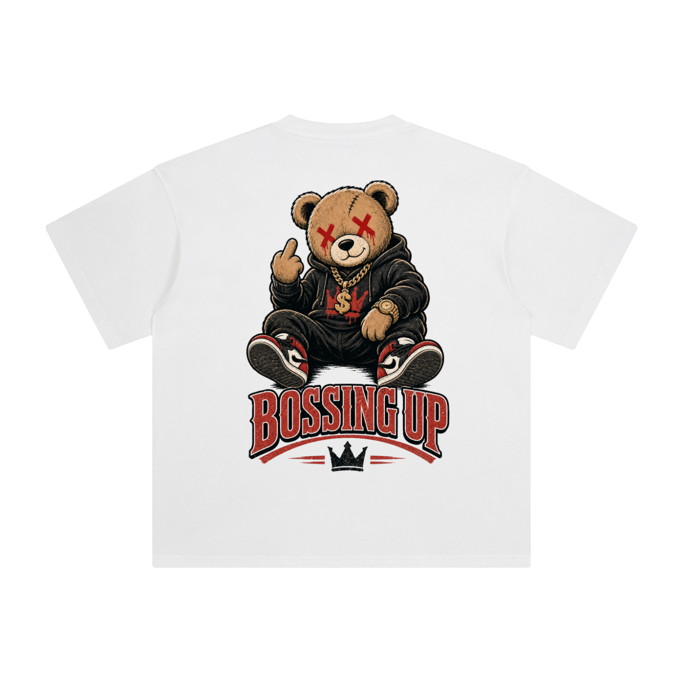 Bossing up-Enzyme Washed T-Shirt