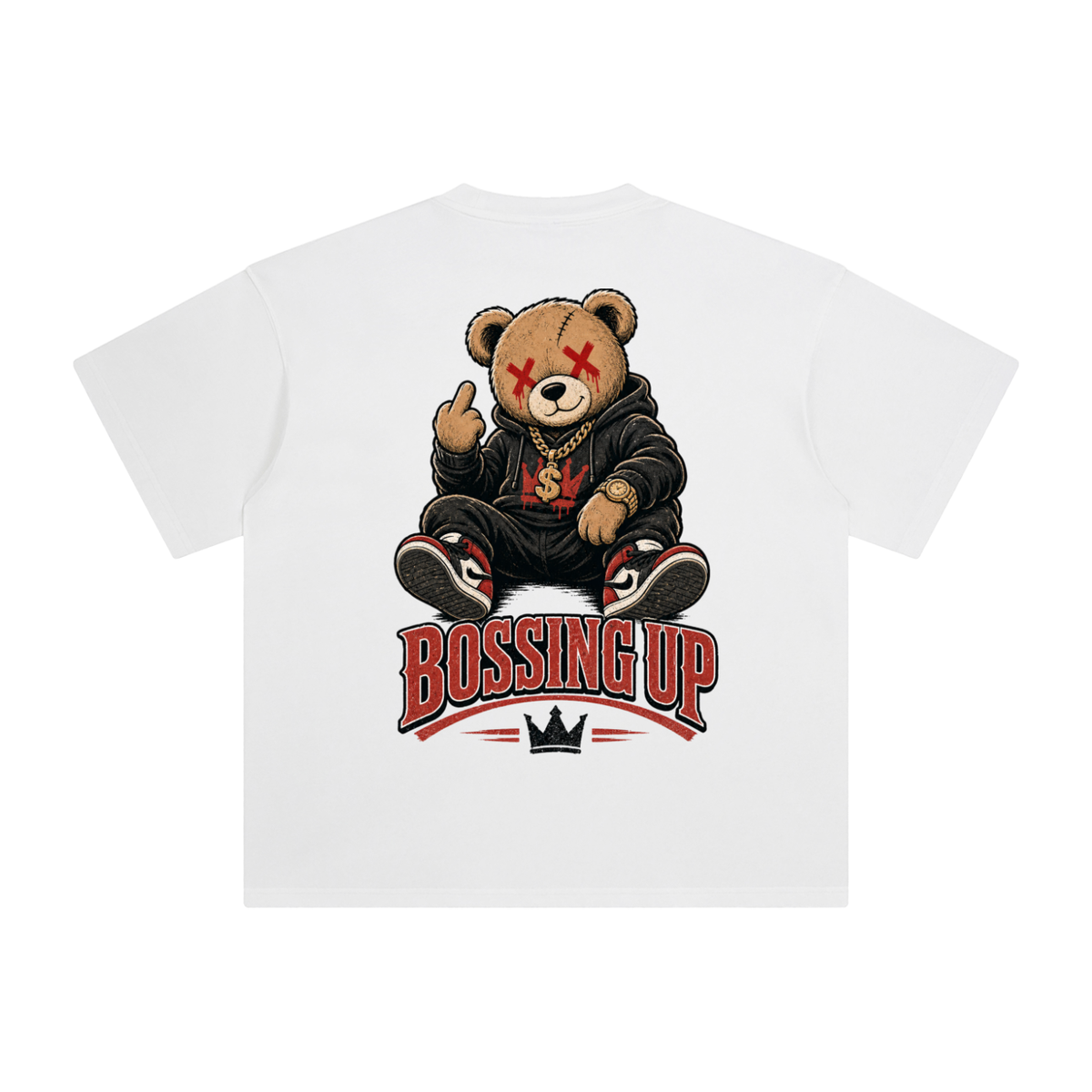 Bossing up-Enzyme Washed T-Shirt