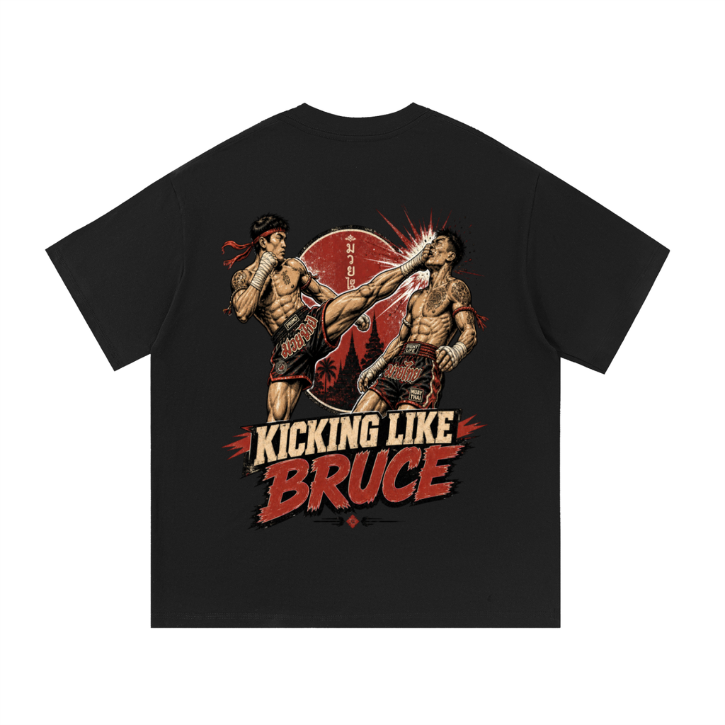 Kicking like Bruce-Essential Cotton T-Shirt