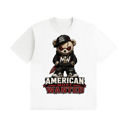 American  most wanted- Seamless Cotton T-Shirt