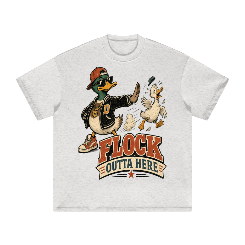 Flock outta here-Heavyweight Earth Tone T-Shirt