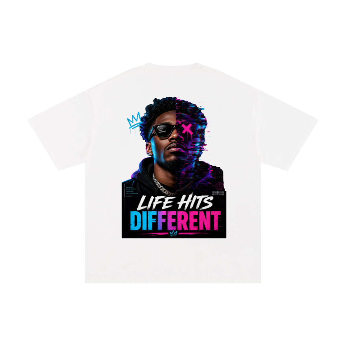 Life hits different-Pure Cotton T-Shirt