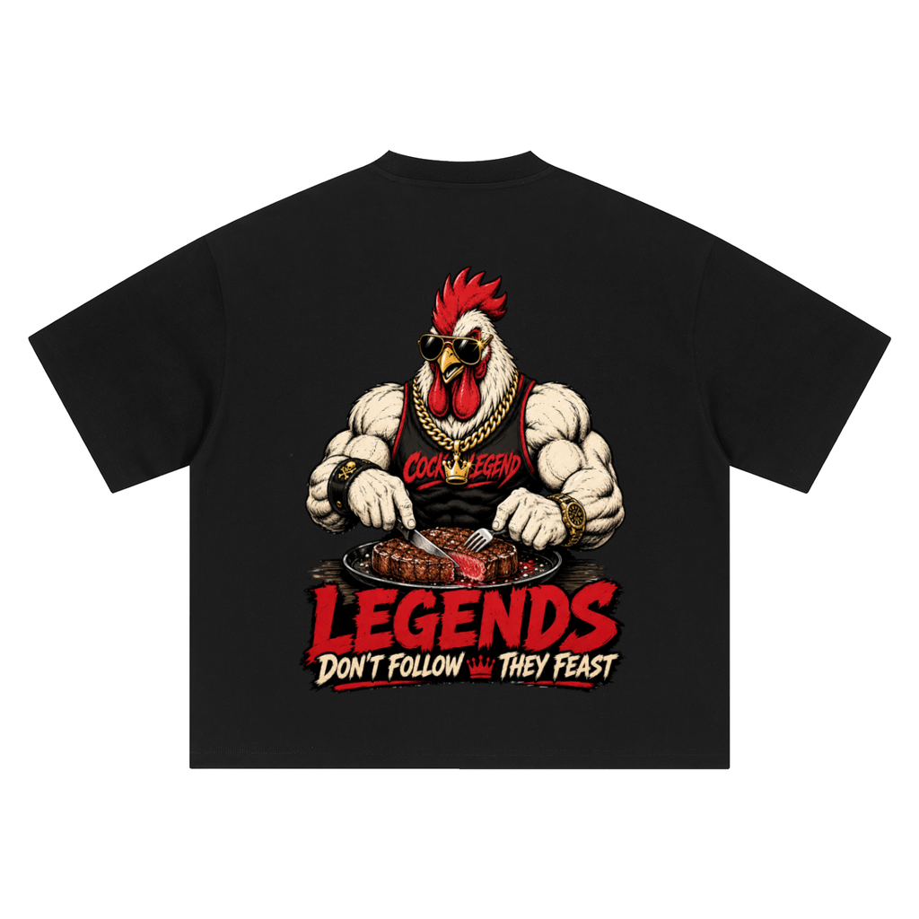 Legends don't follow they feast-Boxy Oversized T-Shirt