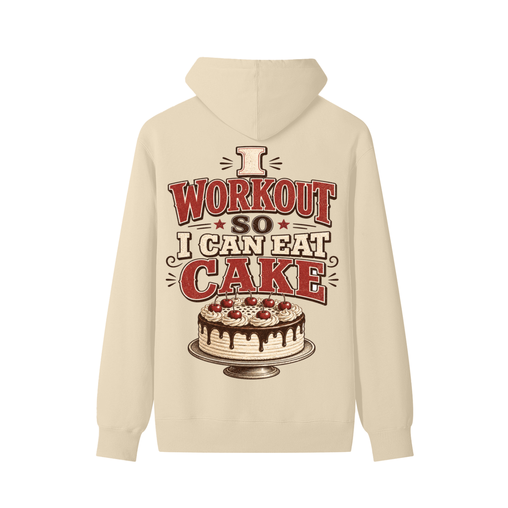 I Workout So I Can Eat Cake Classic Cotton Hoodie