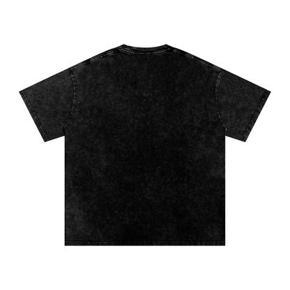 Unisex Protein shake Snow Washed Oversized Cotton T-Shirt