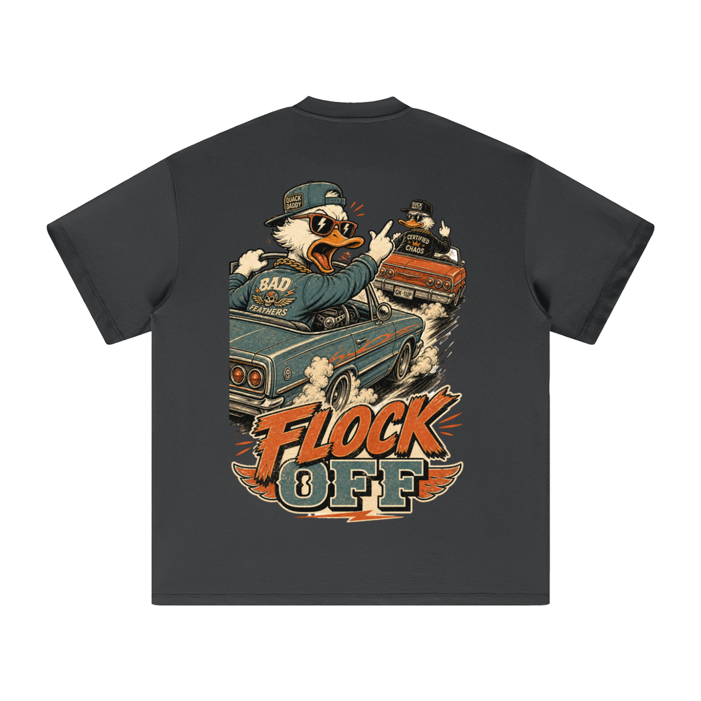 Flock off-Heavyweight Earth Tone T-Shirt