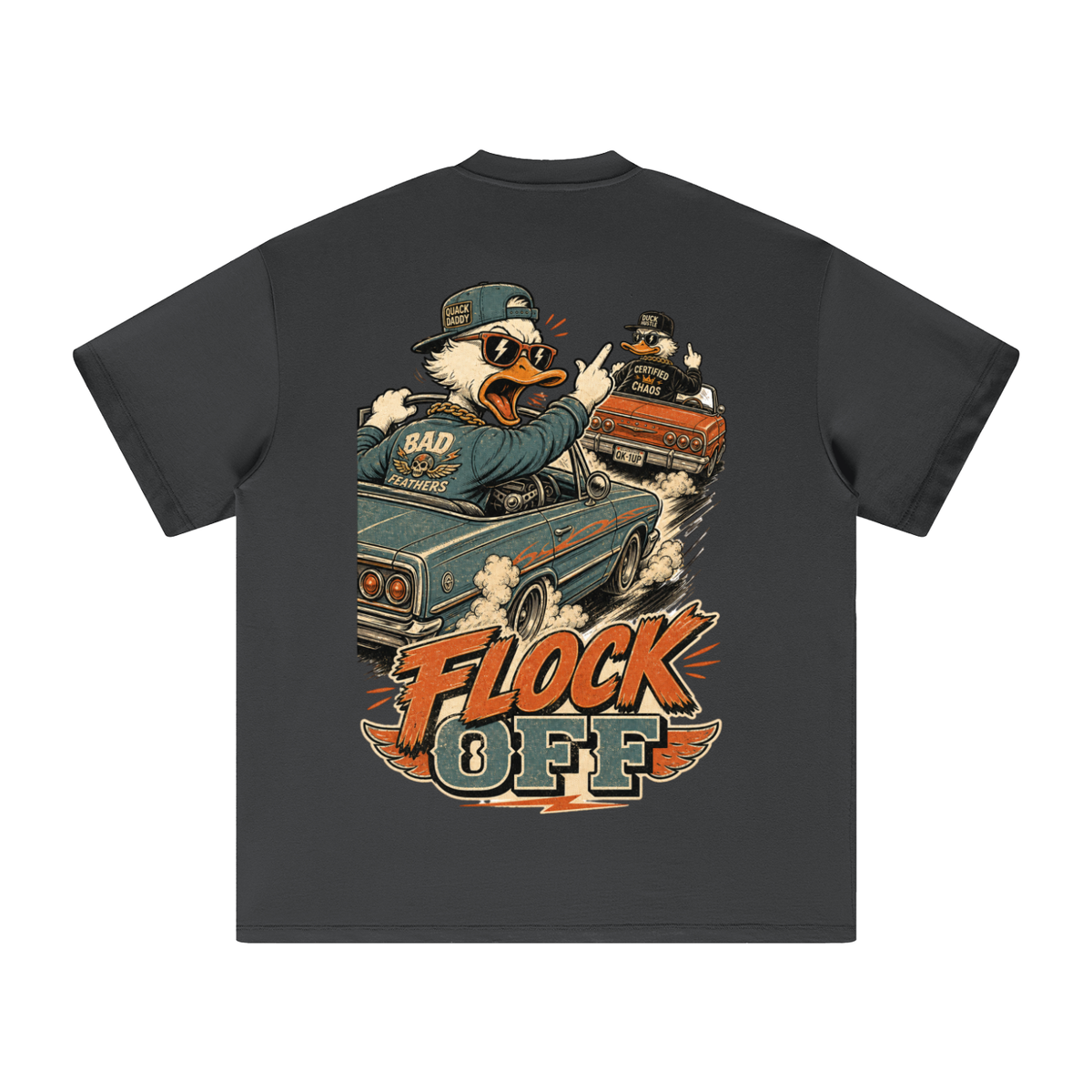 Flock off-Heavyweight Earth Tone T-Shirt
