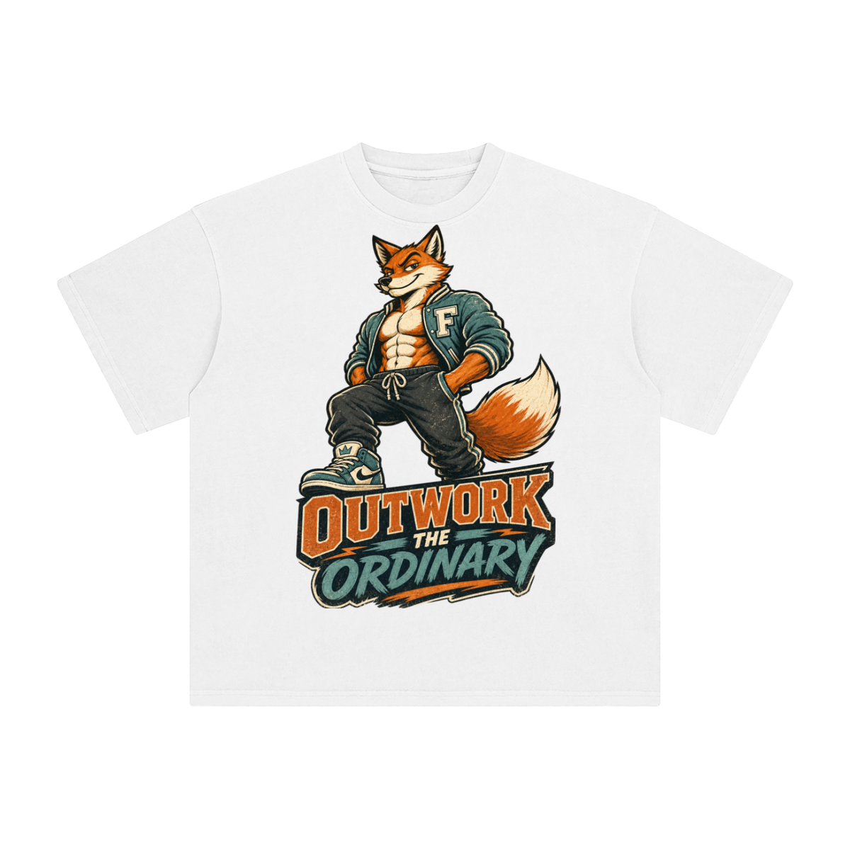 Outwork the ordinary-Enzyme Washed T-Shirt