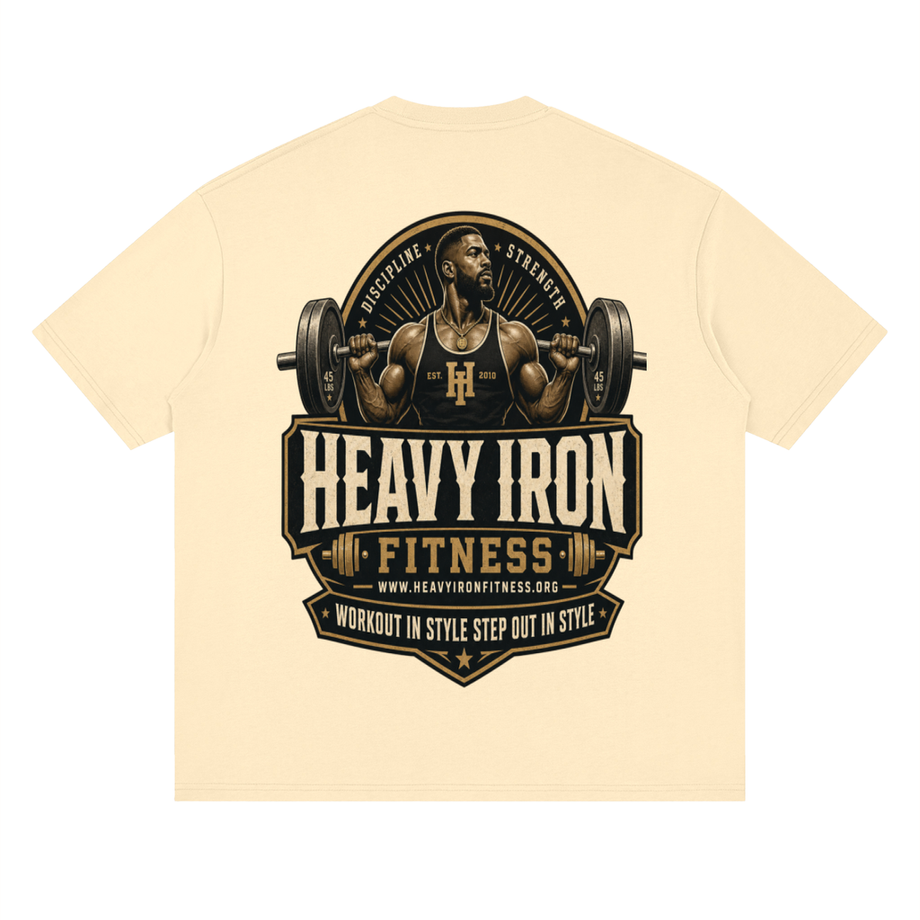 Heavy iron fitness-Streetwear Loose Drop Shoulder T-Shirt