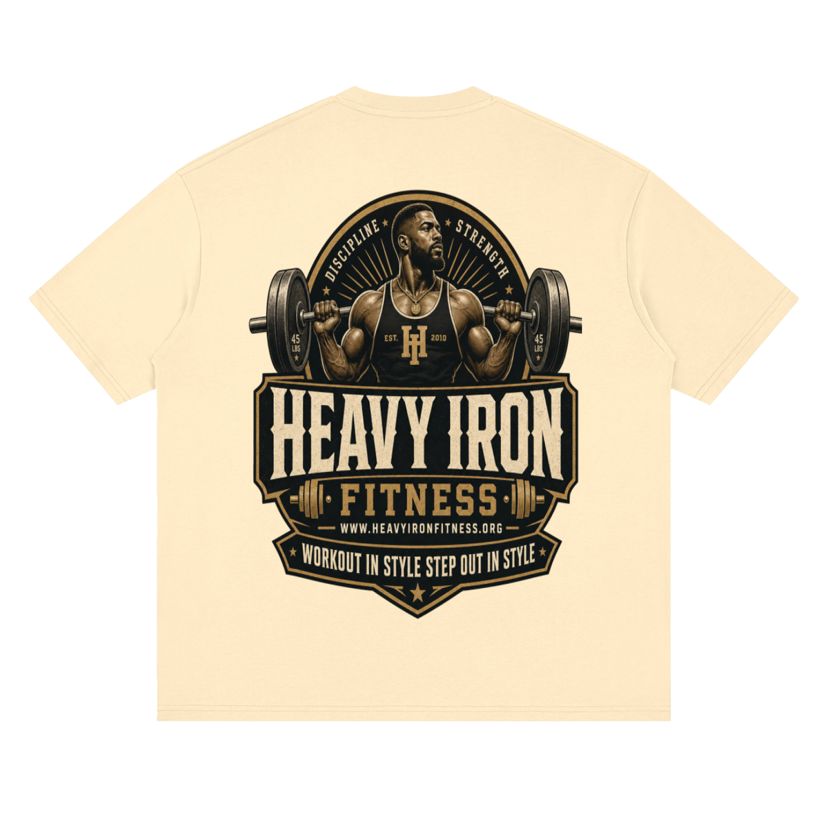 Heavy iron fitness-Streetwear Loose Drop Shoulder T-Shirt