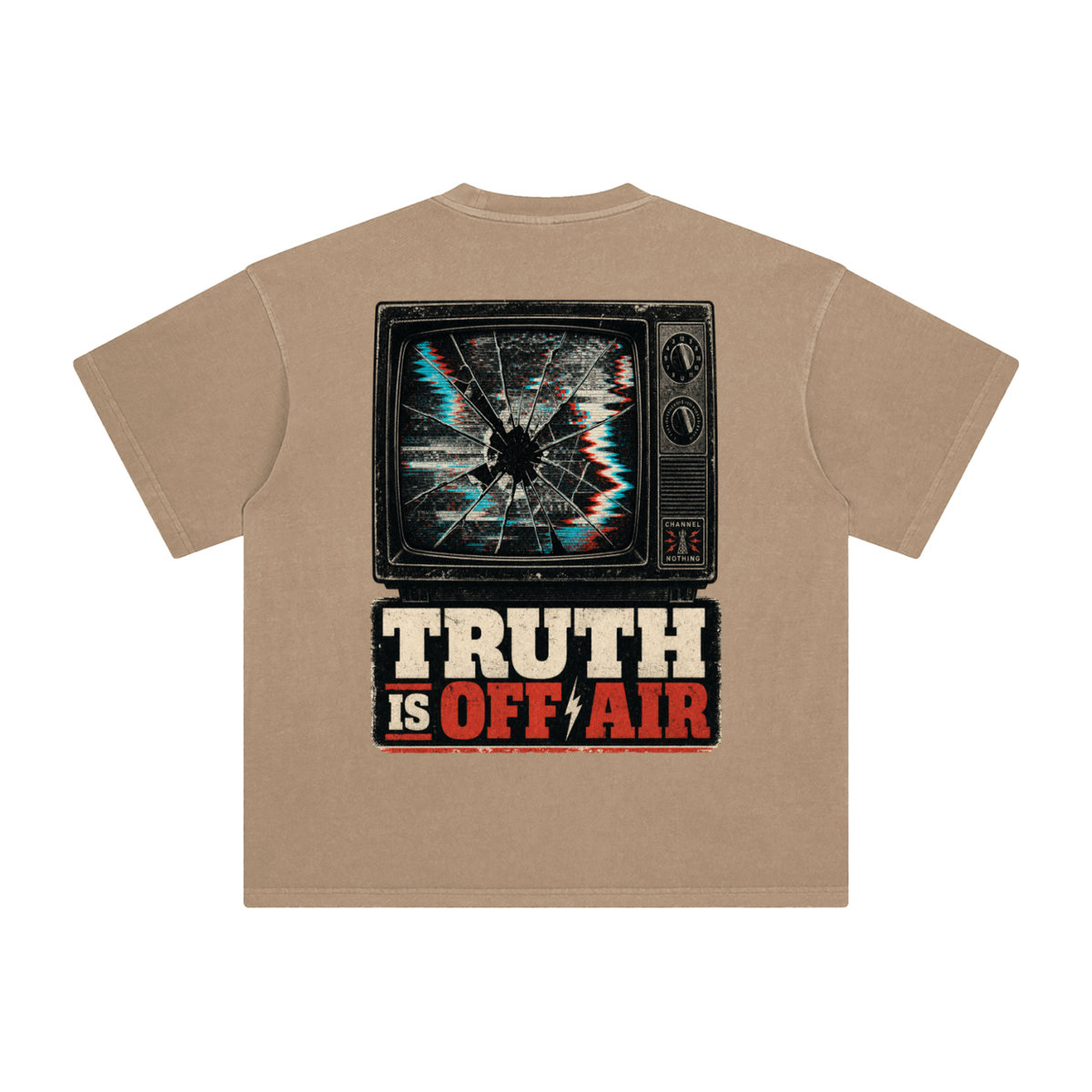 Truth Is Off Air Enzyme Washed T-Shirt