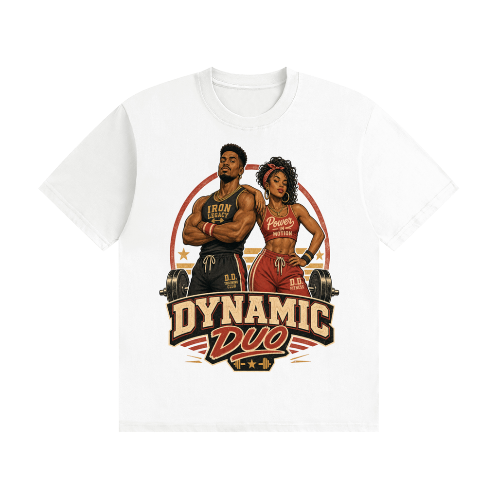 Dynamic duo- Seamless Cotton T-Shirt
