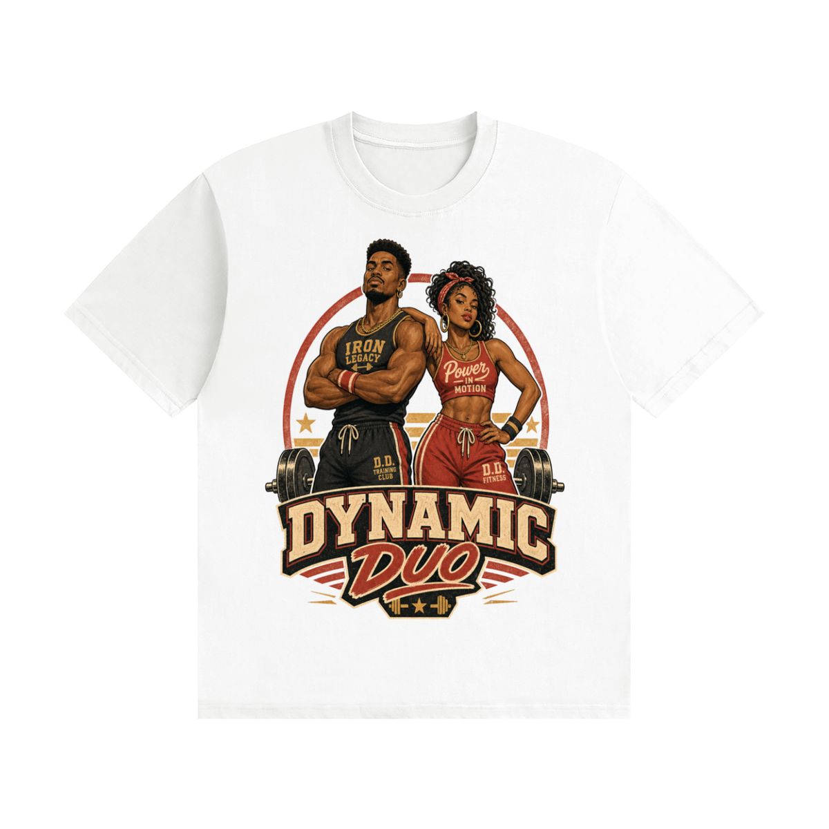 Dynamic duo- Seamless Cotton T-Shirt