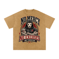 No mercy No excuses-Snow Washed Oversized Cotton T-Shirt