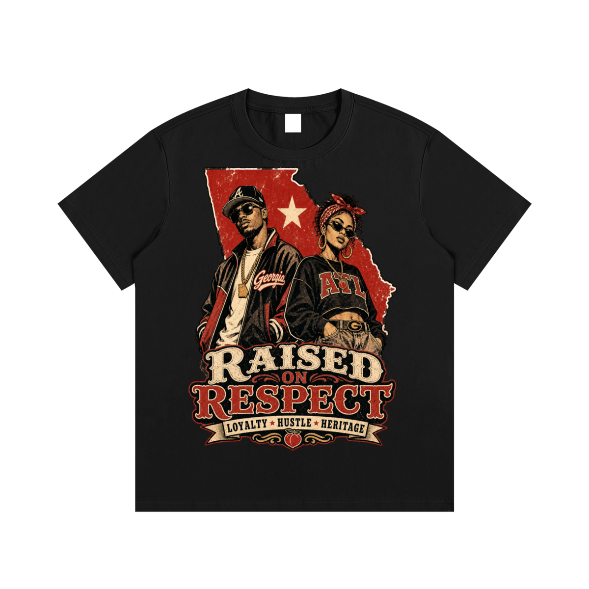 Raised on respect-Essential Cotton T-Shirt