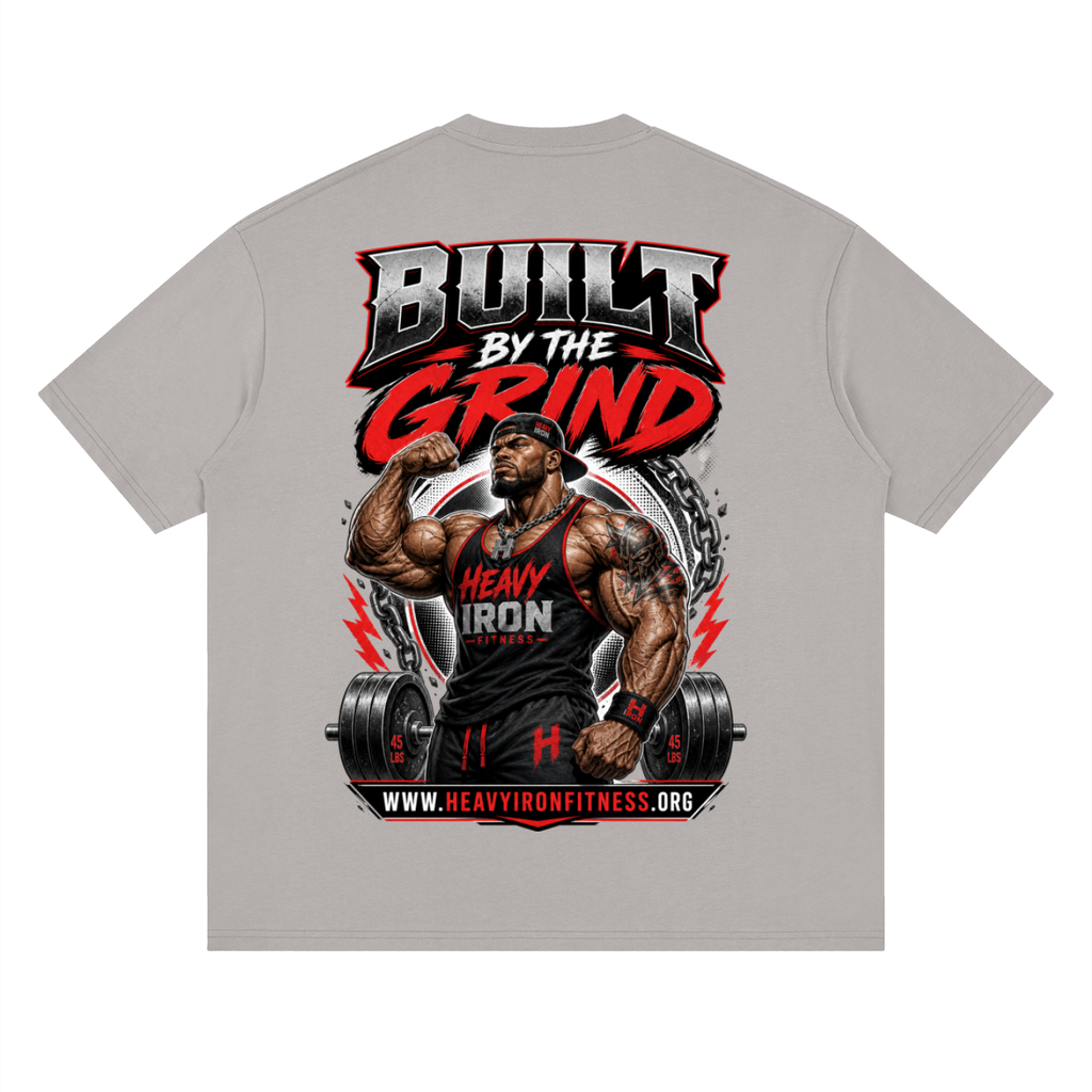 Built by the grind-Streetwear Loose Drop Shoulder T-Shirt