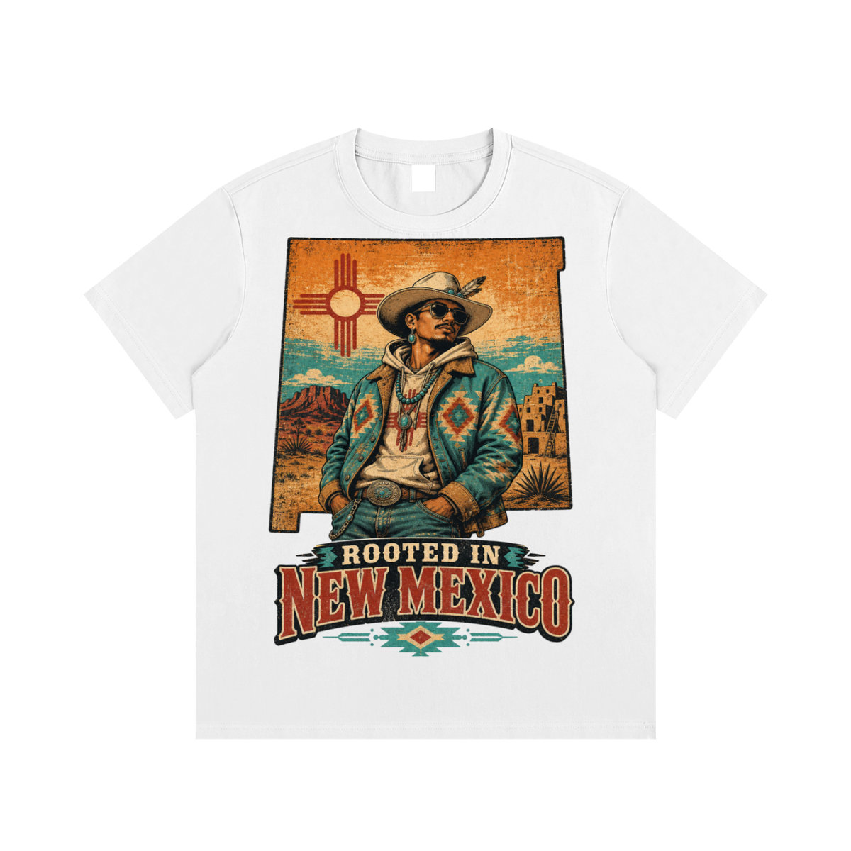 New Mexico-Essential Cotton T-Shirt