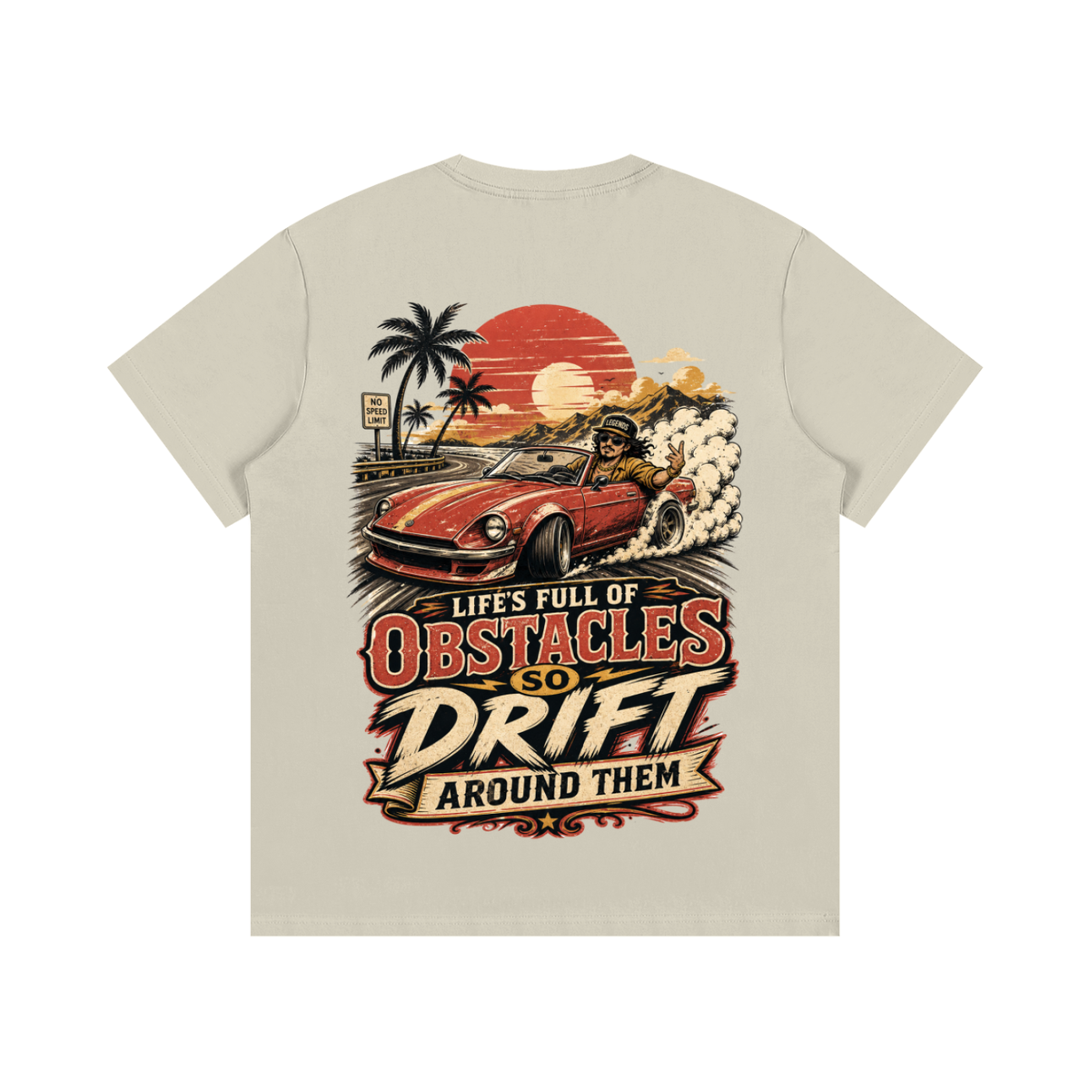 Life is full of obstcles drift around them-Essential Cotton T-Shirt
