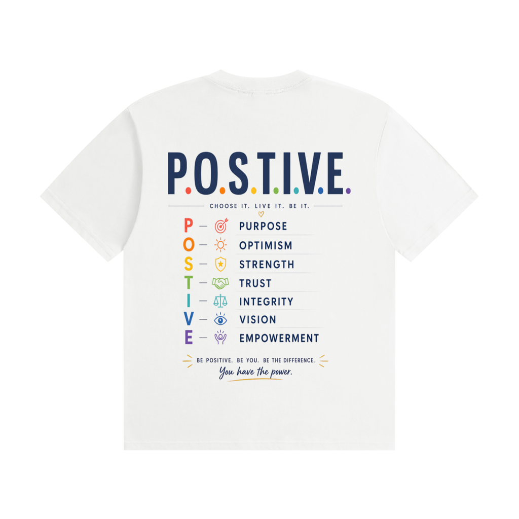 P.O.S.T.I.V.E- Seamless Cotton T-Shirt