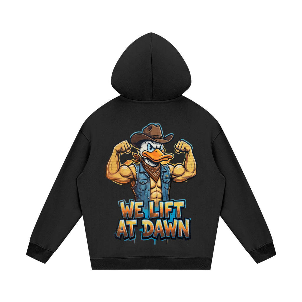 We Lift at Dawn - Streetwear Fleece Hoodie(This product is shipped from oversees ship time may take longer)