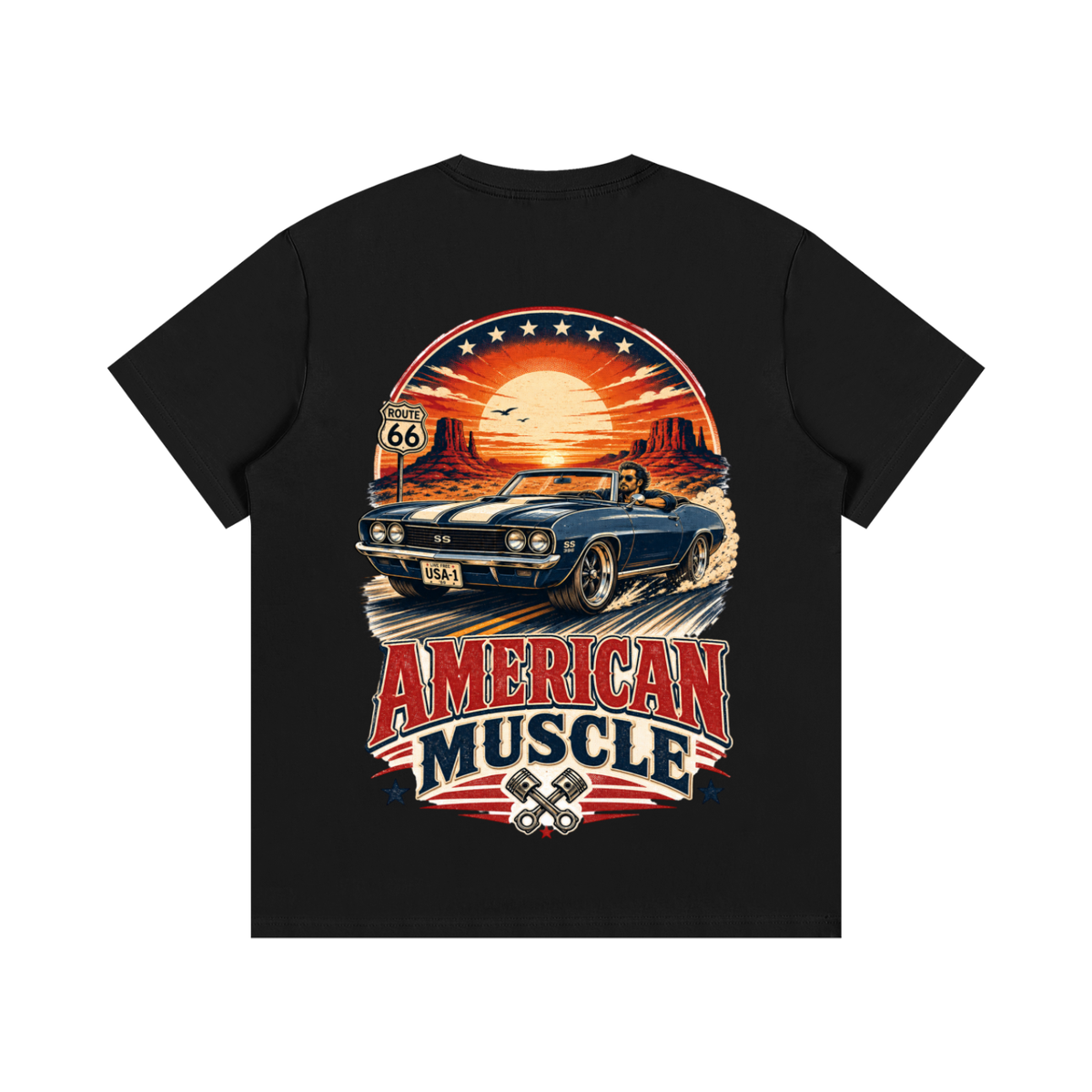 American muscle-Essential Cotton T-Shirt