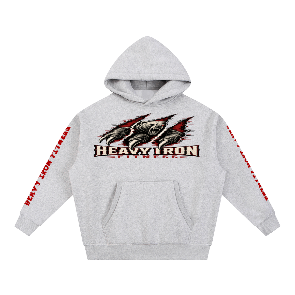 Heavy iron fitness-Essential Oversized Boxy Fit Fleece Hoodie