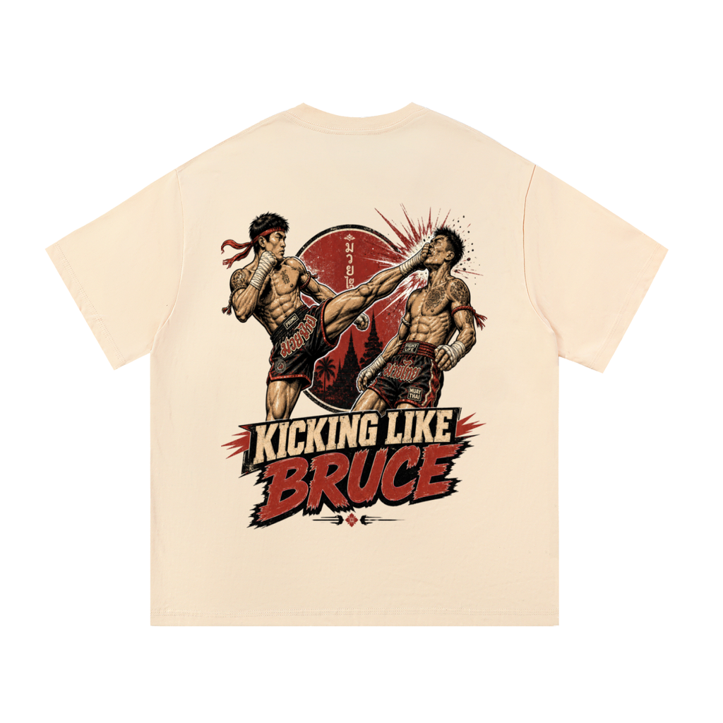 Kicking like Bruce-Essential Cotton T-Shirt